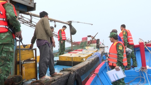 Bộ đội Biên phòng tỉnh Hà Tĩnh bắt giữ 5 tàu cá đánh bắt hải sản trái phép